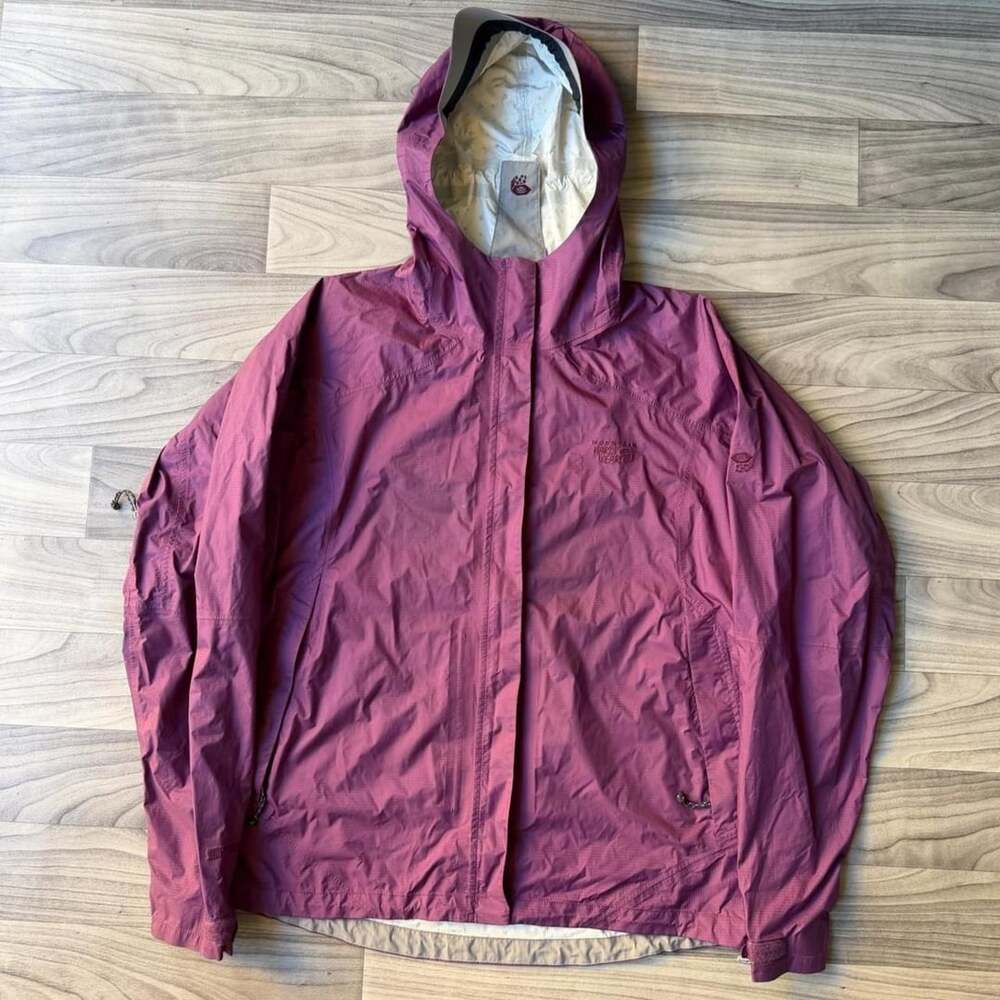 Mountain Hardwear Conduor Jacket Size XL Purple Hiking Rain Shell
